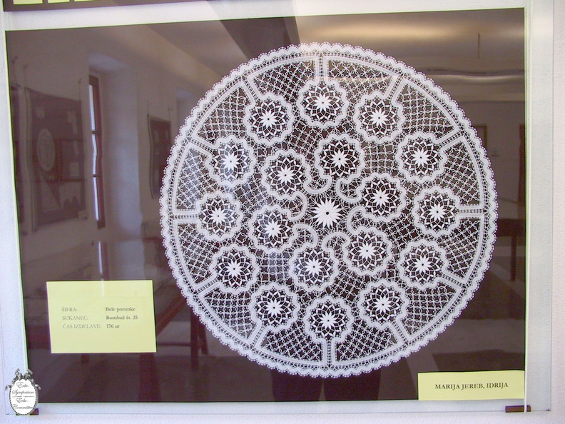 Idrija lace museum lace display