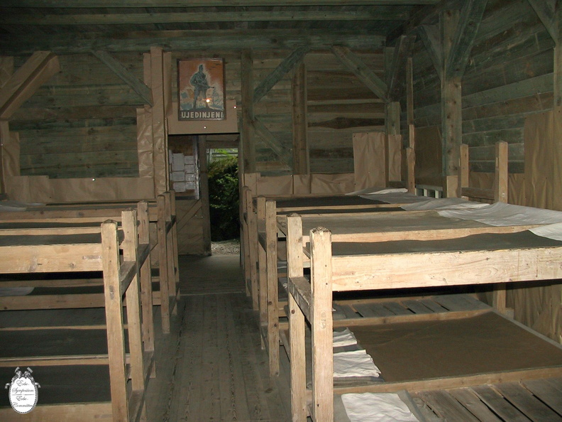 Idrija partisan hospital bunks for lightly wounded