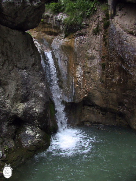 Idrija partisan hospital waterfalls on creek below camp