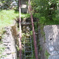Idrija town old mine track to surface