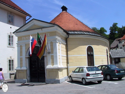 Idrija town oldest theatre in Slovenia-site of welcoming ceremony