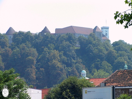 Ljubljana castle wide angle