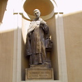 Ljubljana cathedral St Thomas Aquinas statue