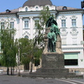 Ljubljana plaza statue